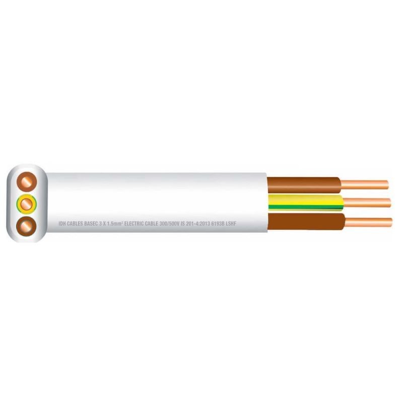 6193B 1.5mm LSF Twin & Insulated Earth, Twin Brown, 100M - Image 1