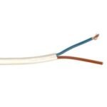2 Core 0.75mm White LSF Flat Flex (100m coil)