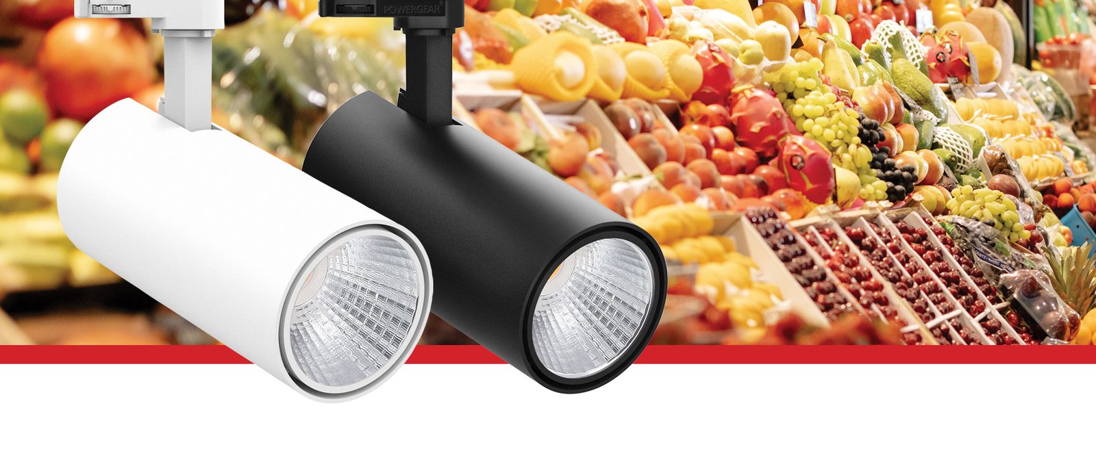 Eurospot-Food-Display-Track-Spot-Banner Prelux Eurospot Food Display LED 3 Circuit Track Spotlights - Image 1