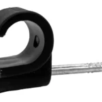 Tower 4-5mm Round+ Cable Clip Black (Box of 200) Product Code: 77CB04P